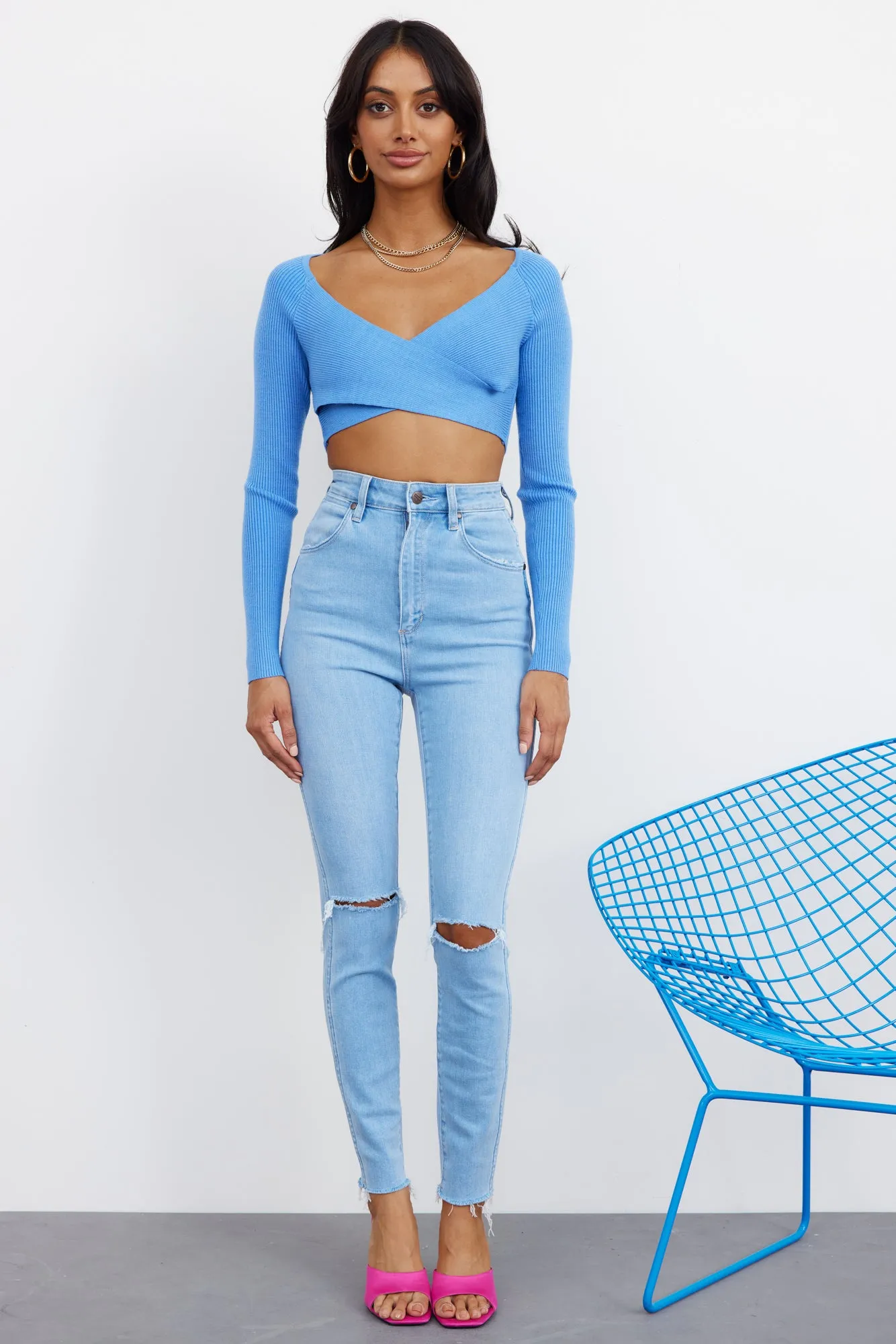 WRANGLER Hi Pins Skinny Jeans Essence sold by Hello Molly product image thumbnail 4