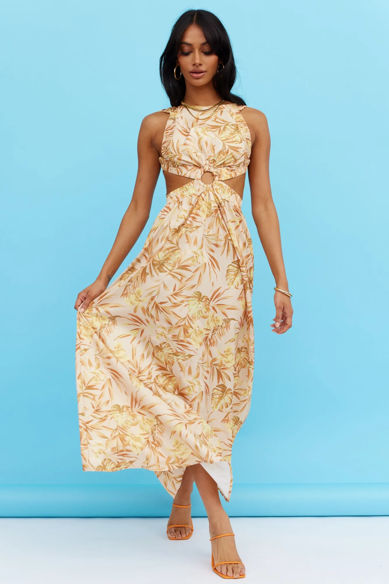 Got A Callback Midi Dress Yellow sold by Hello Molly
