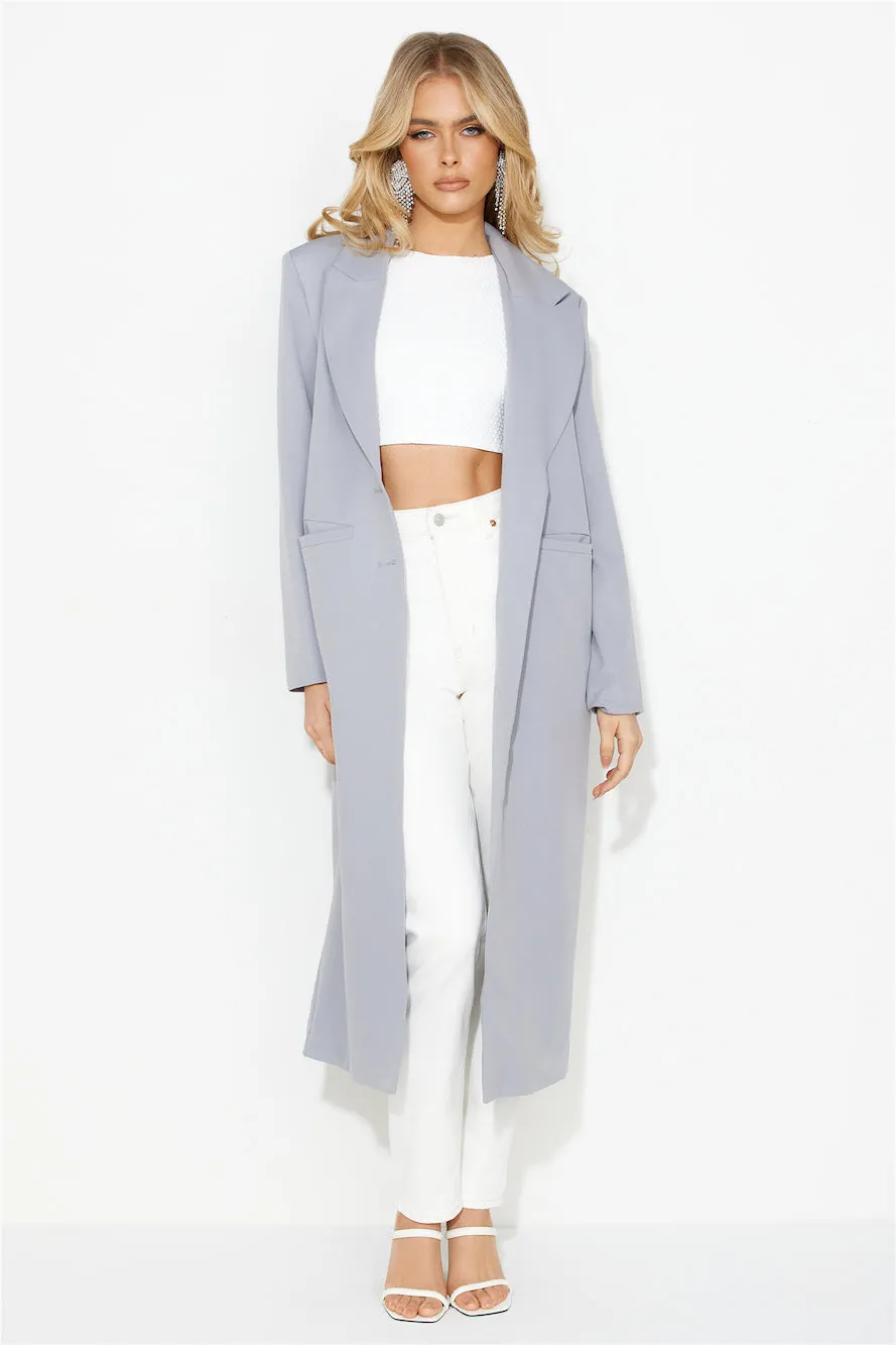 The Noella Blazer Light Grey sold by Hello Molly