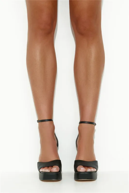 VERALI India Heels Black Smooth sold by Hello Molly