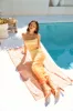 Amber Ambiance Mesh Maxi Dress Sunset sold by Hello Molly