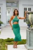Beachside Dreamer Midi Dress Emerald sold by Hello Molly