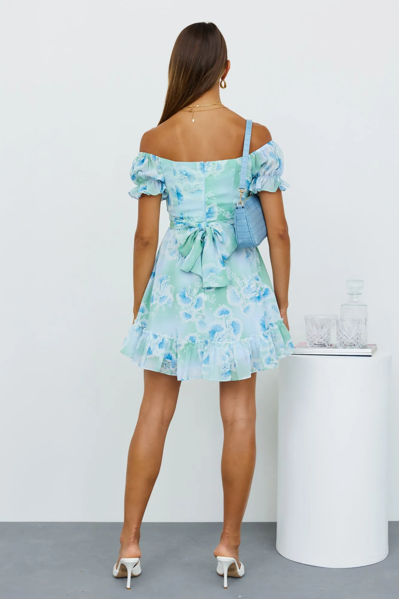 Groovin Through The Night Dress Blue sold by Hello Molly product image thumbnail 5