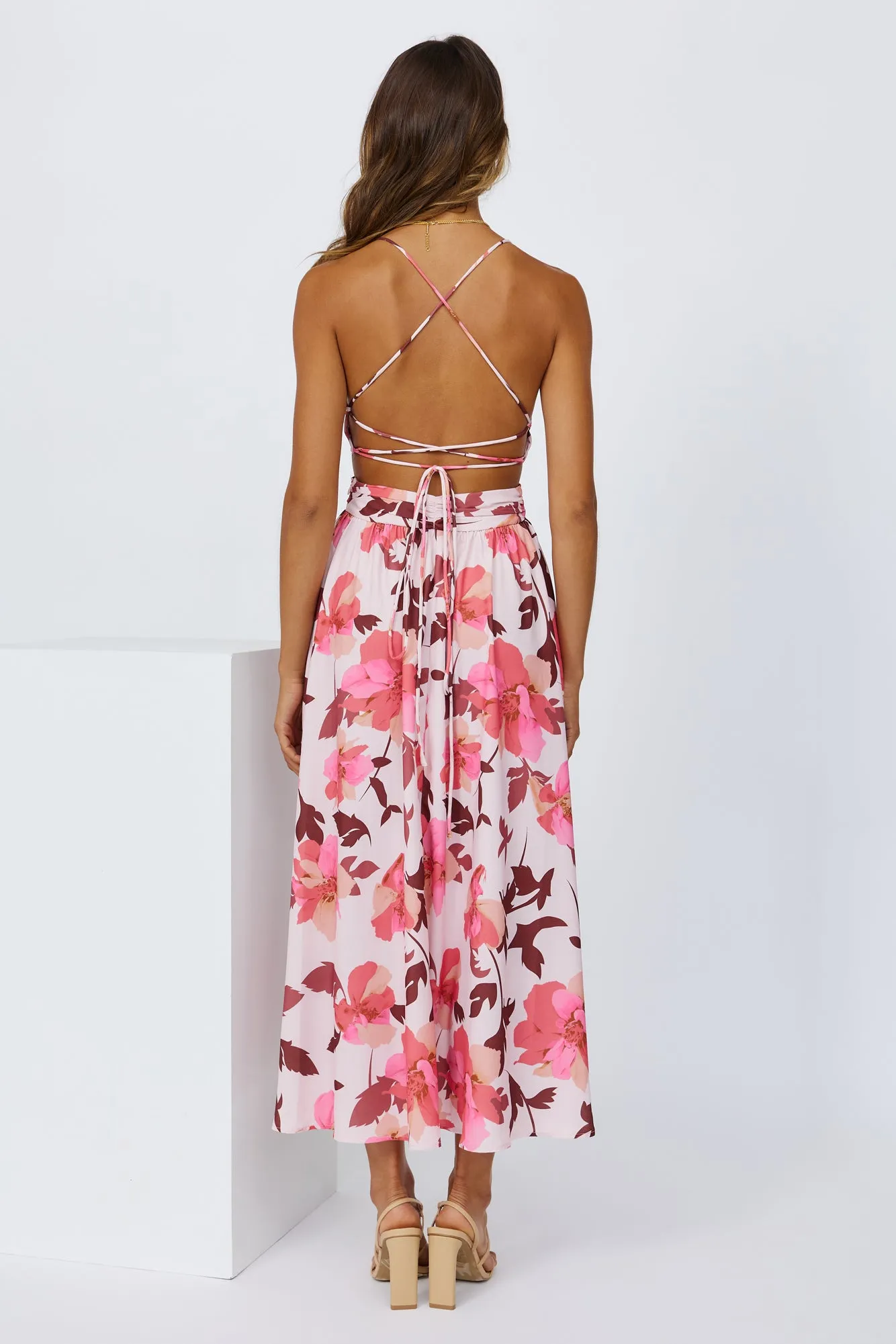 Waiting In The Sun Midi Dress Red sold by Hello Molly product image thumbnail 5