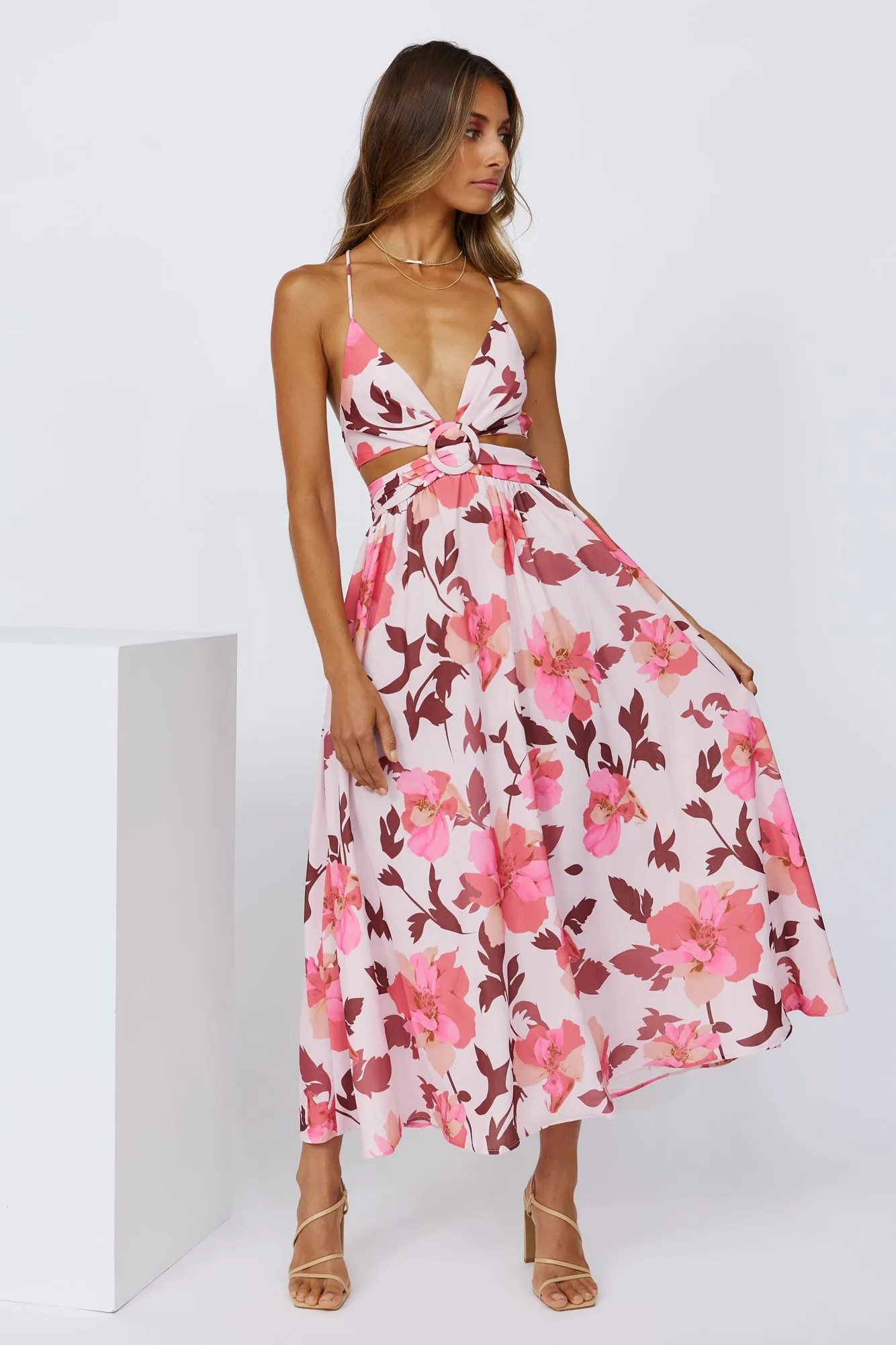 Waiting In The Sun Midi Dress Red sold by Hello Molly product image thumbnail 4