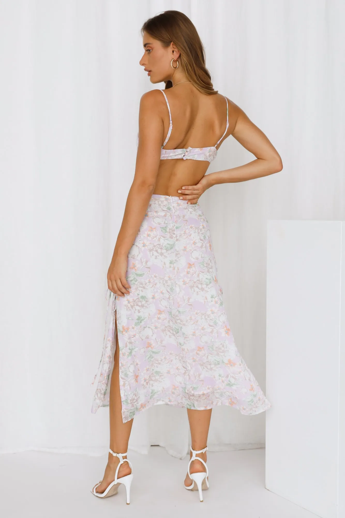 The Feels Midi Dress Purple sold by Hello Molly product image thumbnail 4