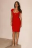 Luscious Lover Midi Dress Red sold by Hello Molly