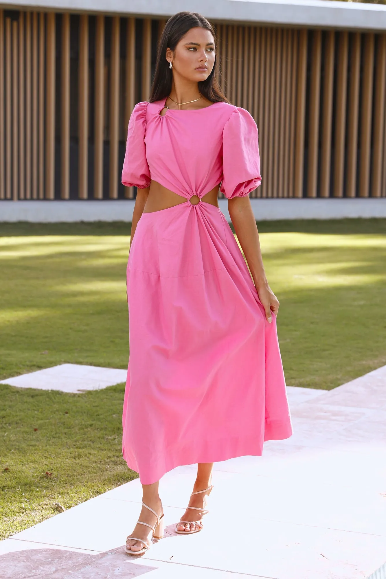 Cookie Jar Maxi Dress Pink sold by Hello Molly product image thumbnail 3