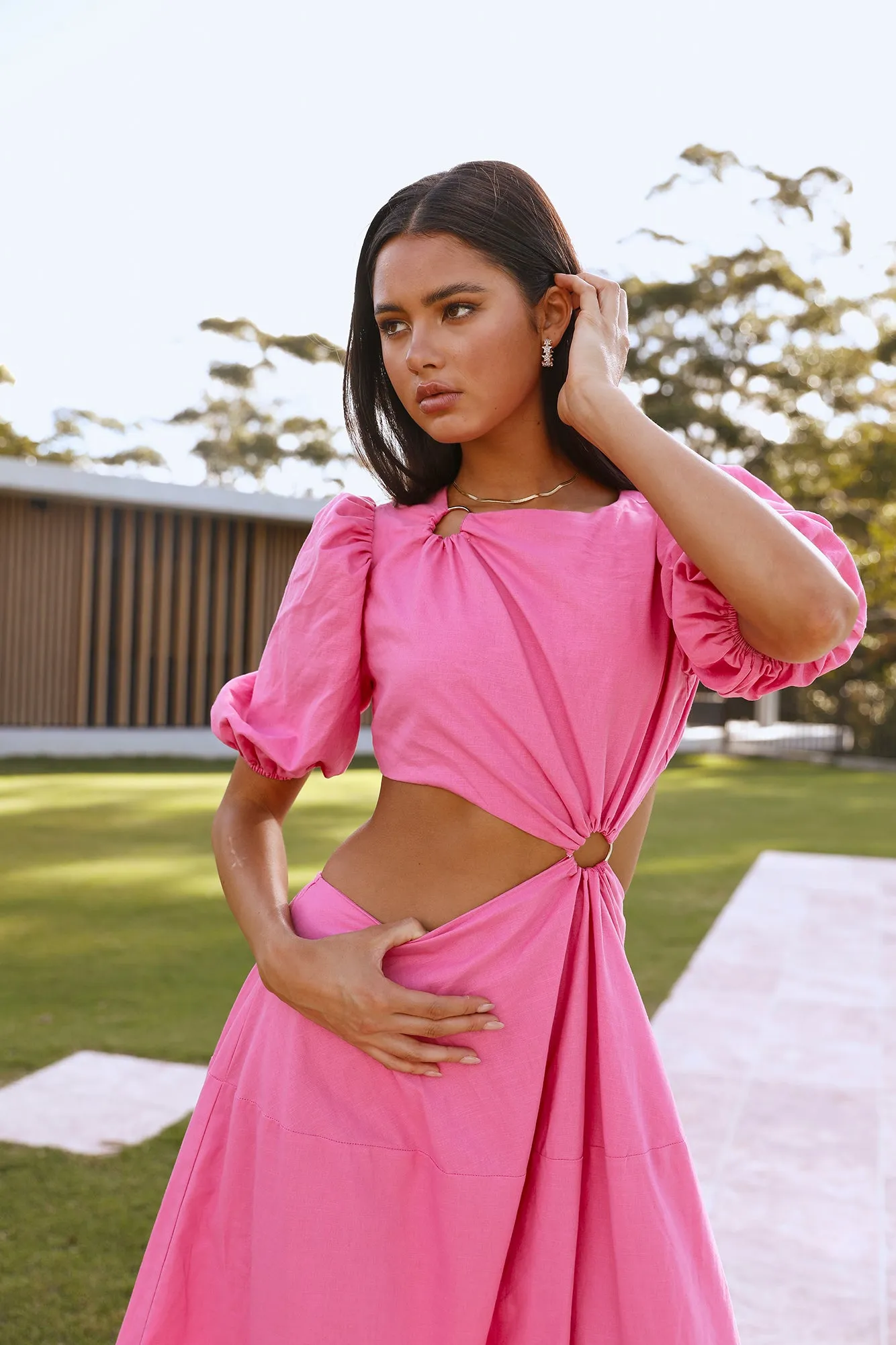 Cookie Jar Maxi Dress Pink sold by Hello Molly product image thumbnail 2