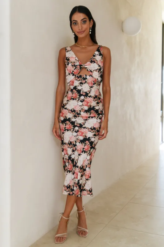 You Got Us Swoon Maxi Dress Black sold by Hello Molly