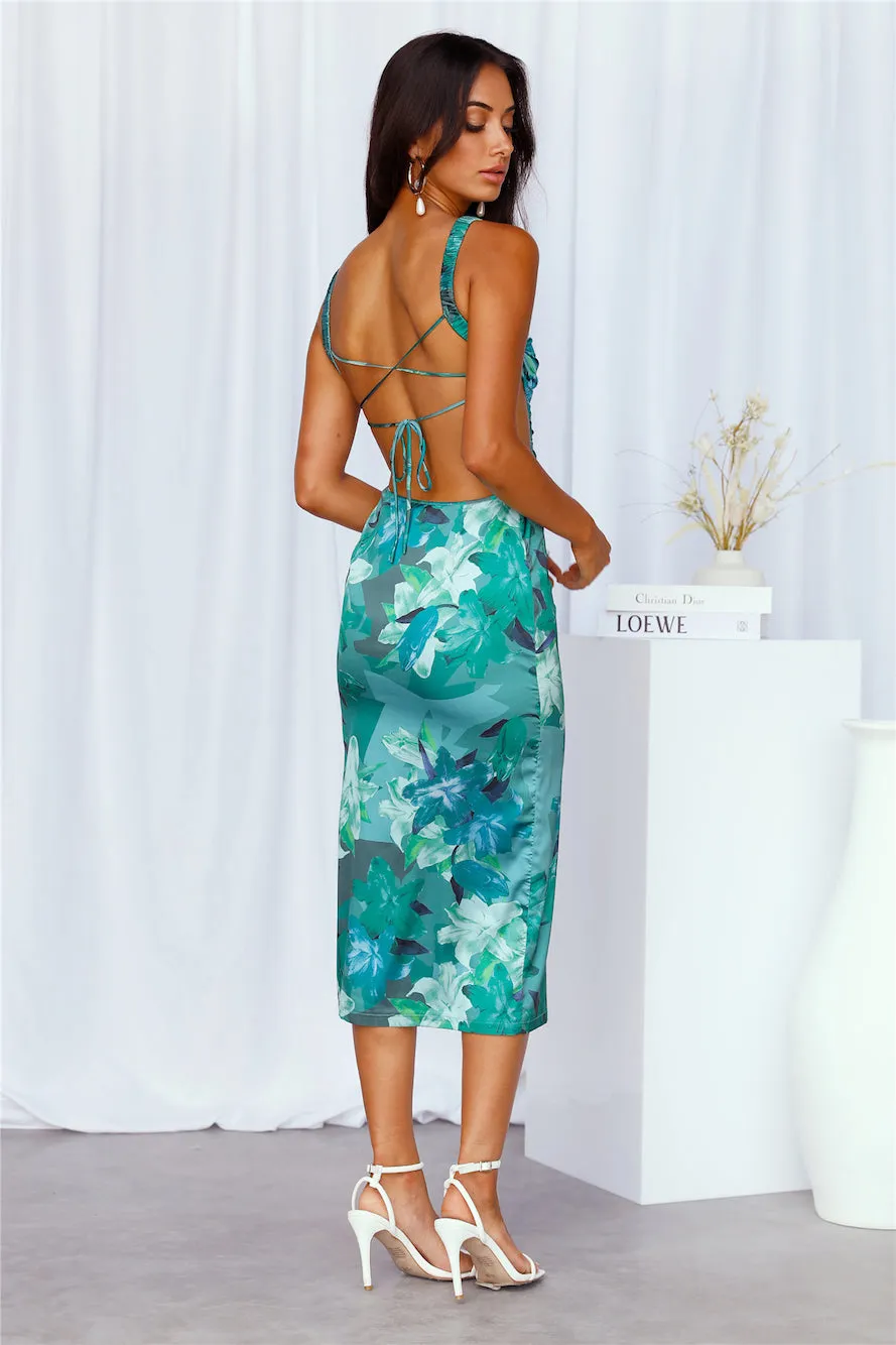LA Lover Midi Dress Green sold by Hello Molly product image thumbnail 4