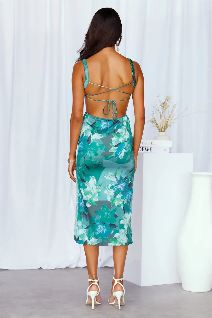LA Lover Midi Dress Green sold by Hello Molly product image thumbnail 3