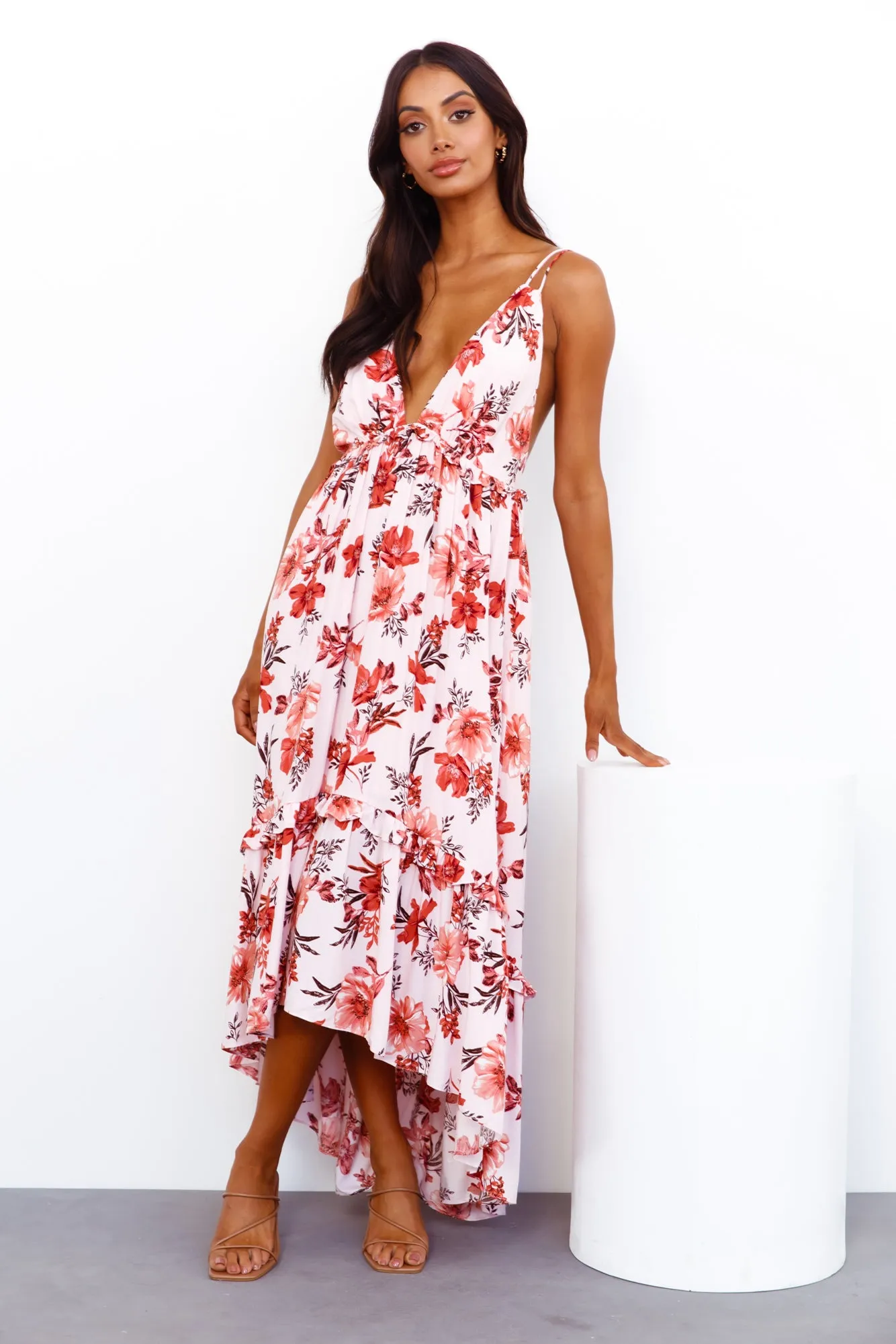Brunchin Only Midi Dress Pink sold by Hello Molly product image thumbnail 5