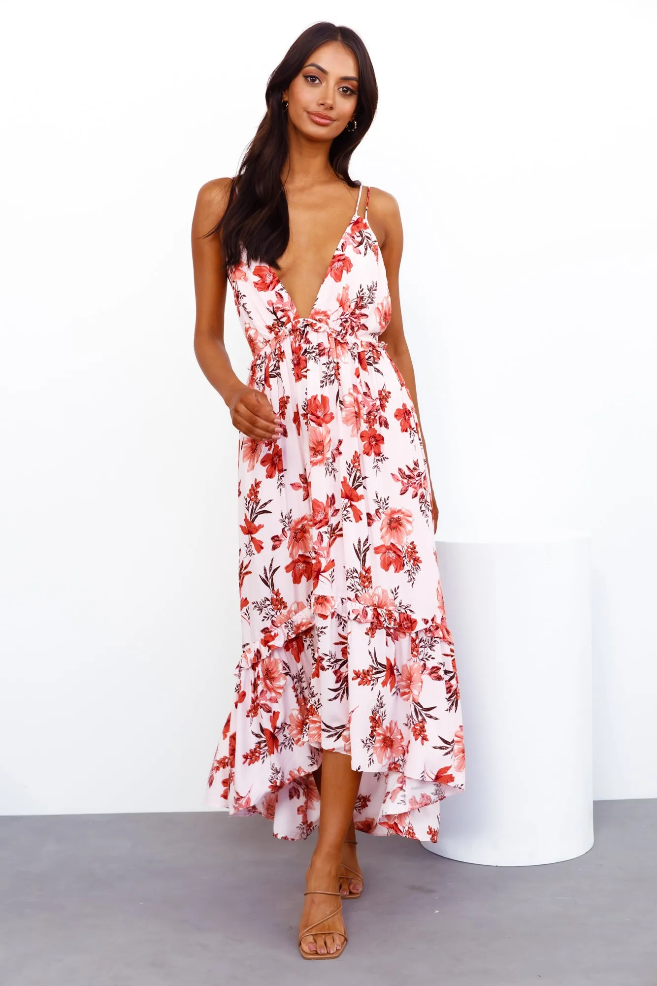 Brunchin Only Midi Dress Pink sold by Hello Molly product image thumbnail 3