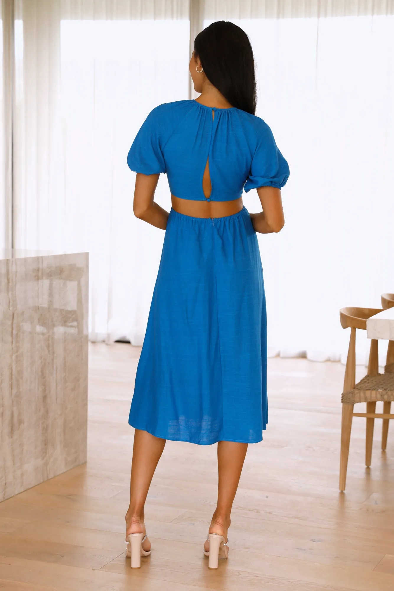 Illuminate The Way Midi Dress Blue sold by Hello Molly product image thumbnail 3