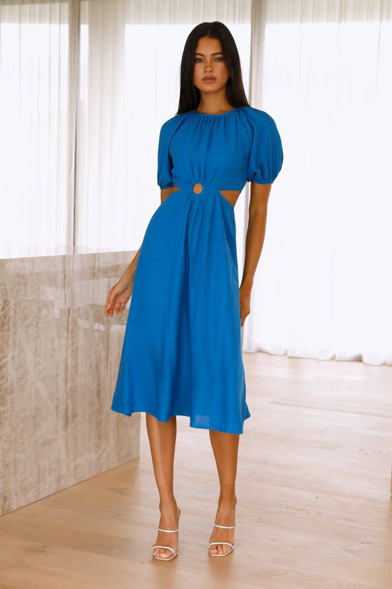 Illuminate The Way Midi Dress Blue sold by Hello Molly product image thumbnail 2