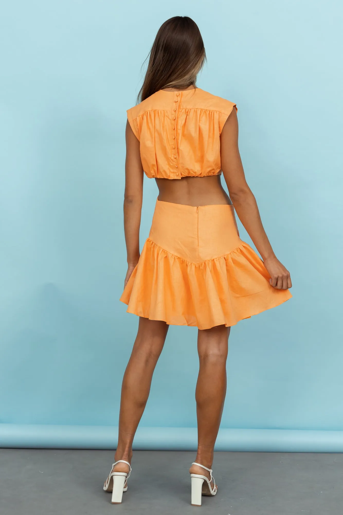 Sunlight Baking Dress Orange sold by Hello Molly product image thumbnail 3
