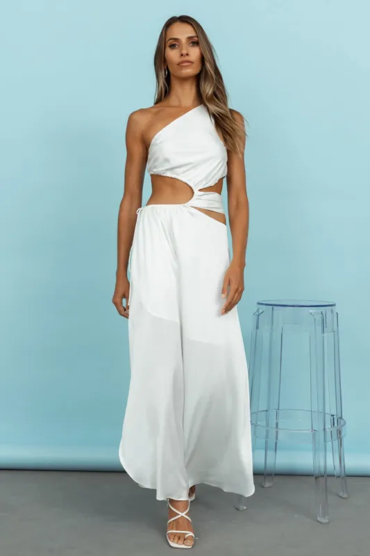 Hot Divinity Maxi Dress White sold by Hello Molly