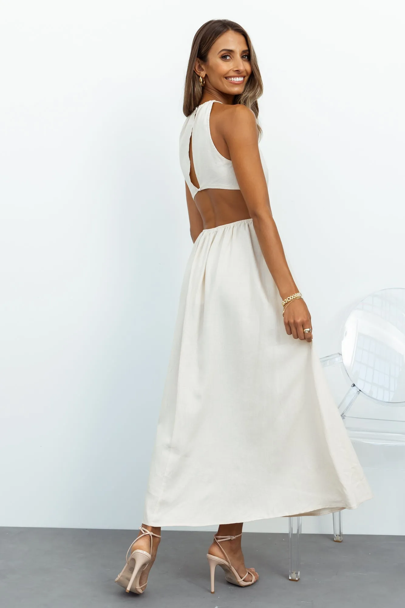 Chill Moments Maxi Dress Cream sold by Hello Molly product image thumbnail 5