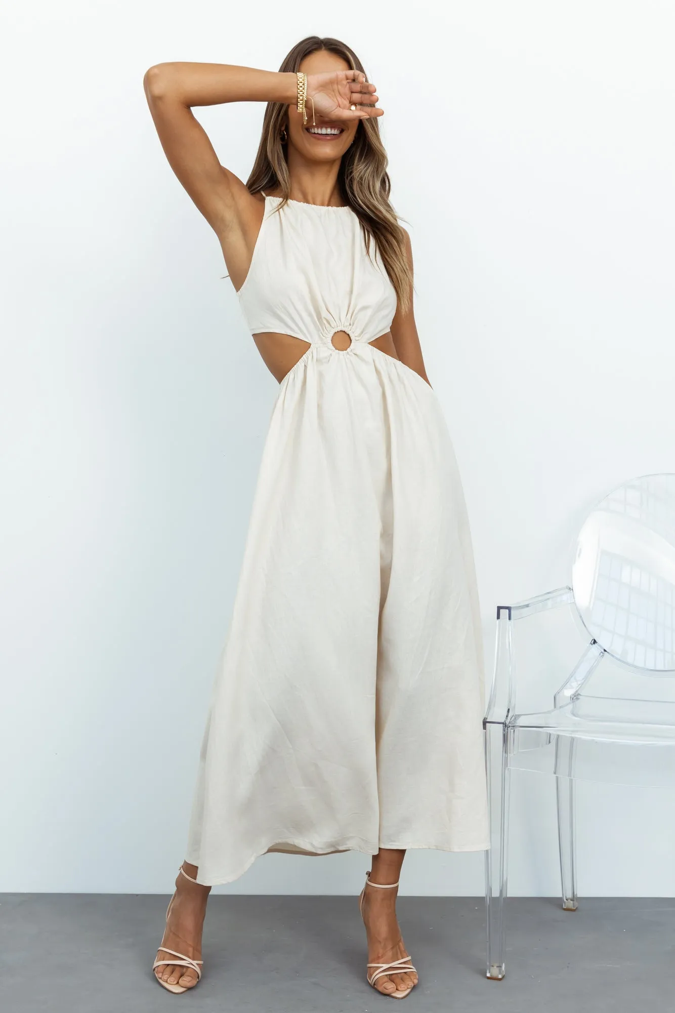 Chill Moments Maxi Dress Cream sold by Hello Molly product image thumbnail 2