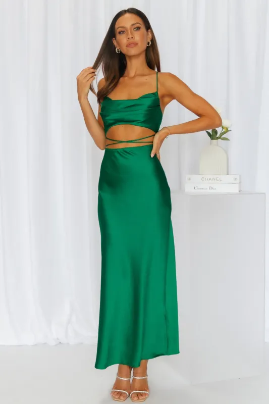 Made Love Midi Dress Green sold by Hello Molly