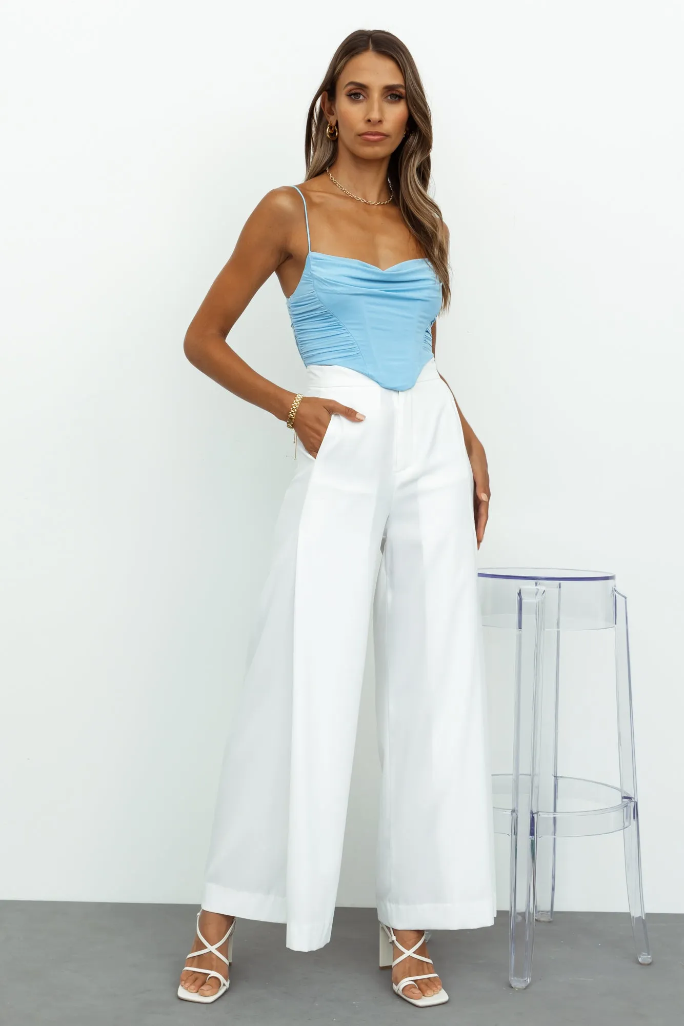 My Scene Crop Blue sold by Hello Molly