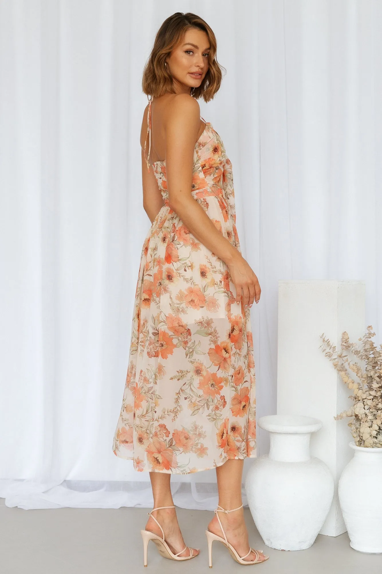 Natural Lover Midi Dress Beige sold by Hello Molly product image thumbnail 5