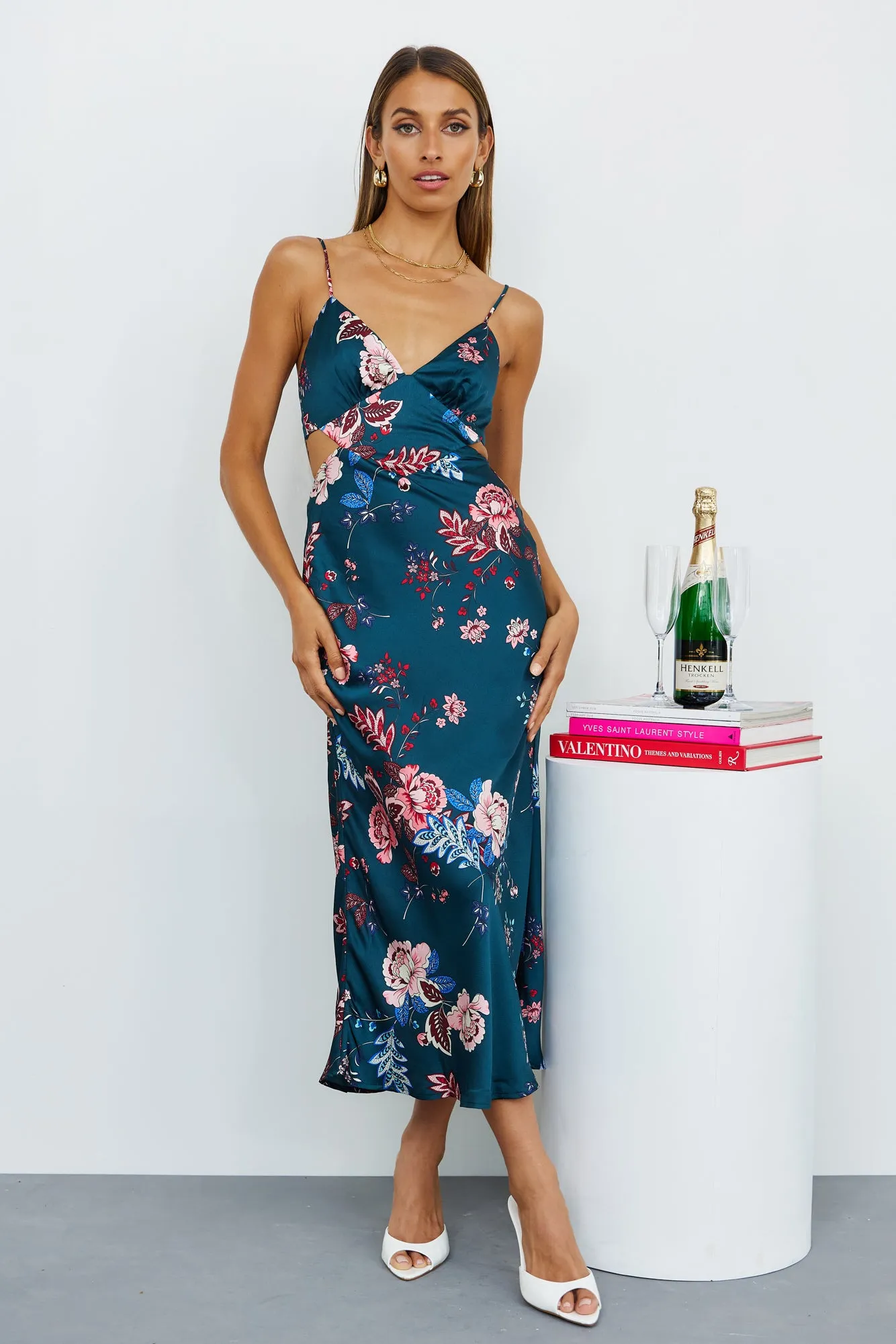 Your Windy Days Midi Dress Blue sold by Hello Molly product image thumbnail 4