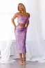HELLO MOLLY Sparkling Fantasy Sequin Midi Skirt Lilac sold by Hello Molly