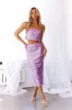HELLO MOLLY Sparkling Fantasy Sequin Midi Skirt Lilac sold by Hello Molly