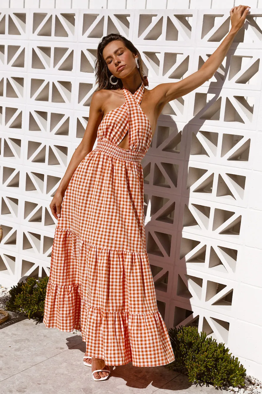 Important Piece Maxi Dress Orange sold by Hello Molly product image thumbnail 5