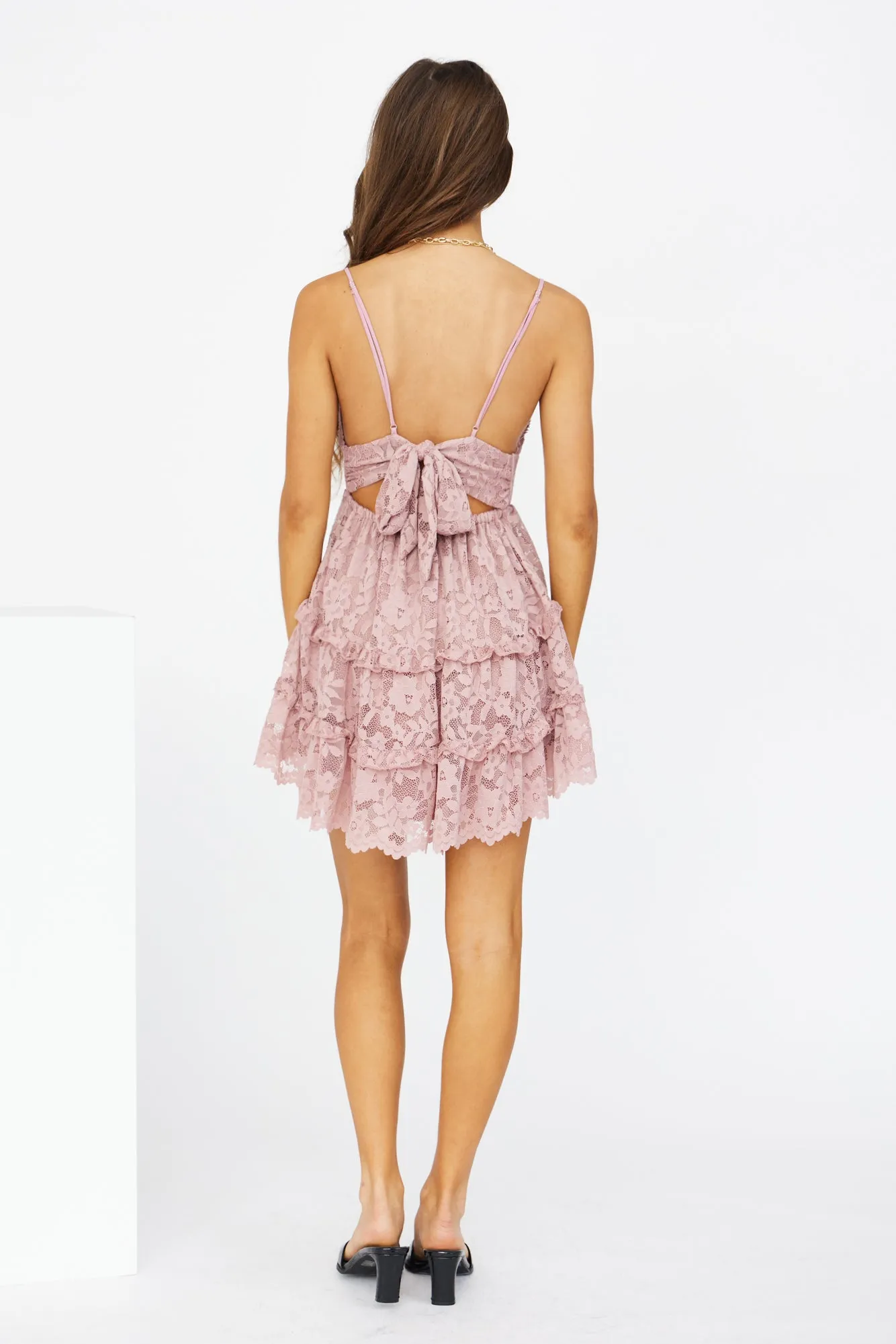 Lace Affair Dress Rose sold by Hello Molly product image thumbnail 5
