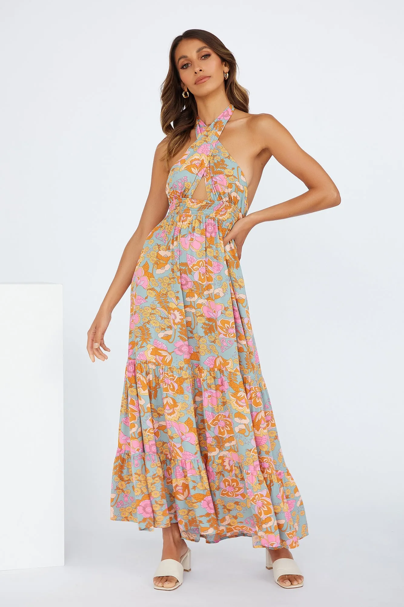 Important Piece Maxi Dress Sage sold by Hello Molly product image thumbnail 2