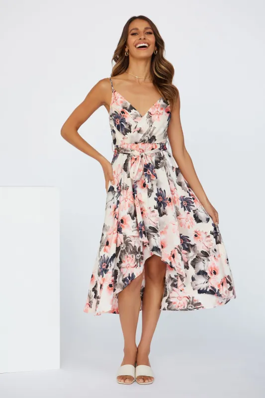 Clean Breeze Midi Dress Pink sold by Hello Molly