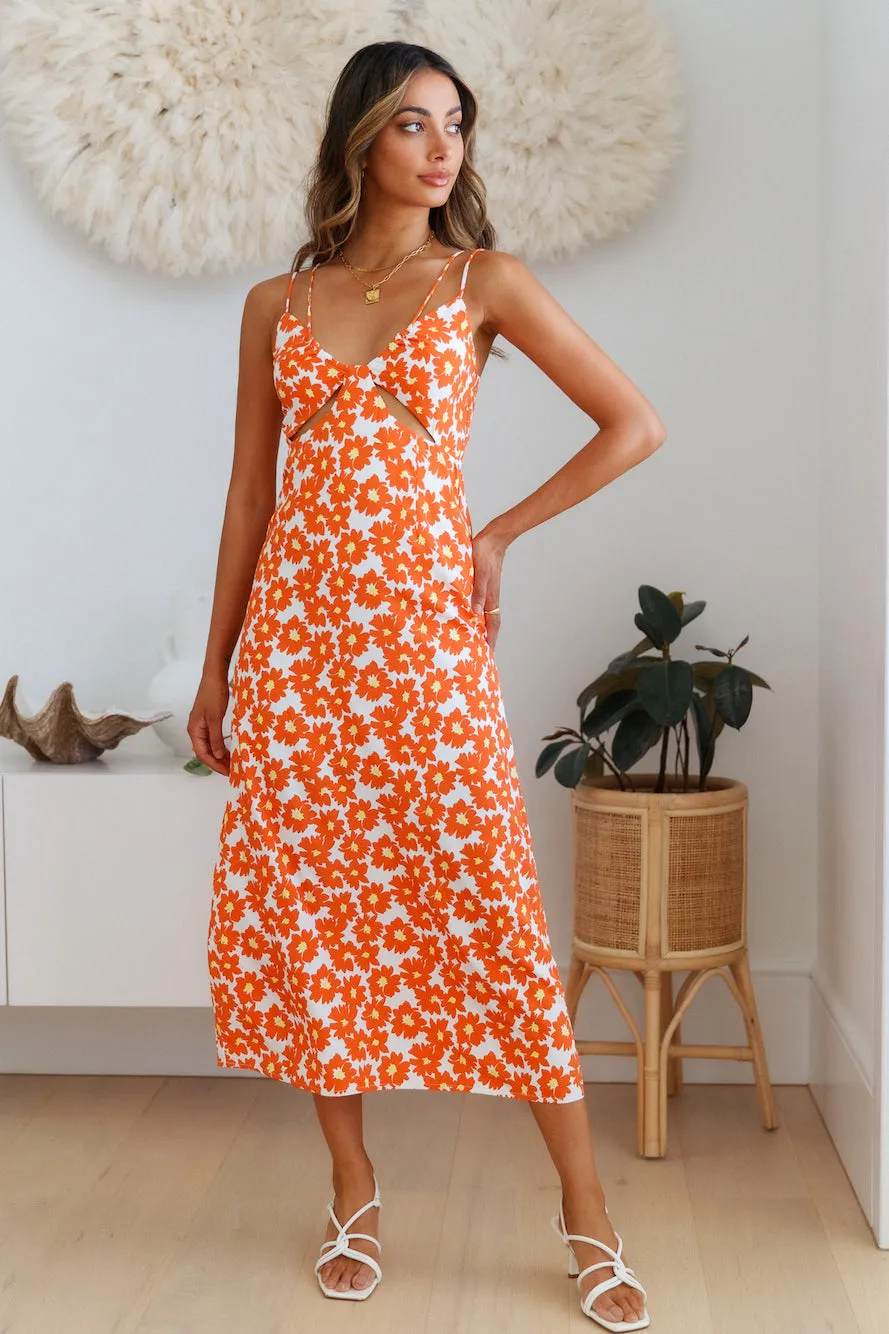 Marmalade Eyes Midi Dress Orange sold by Hello Molly product image thumbnail 2