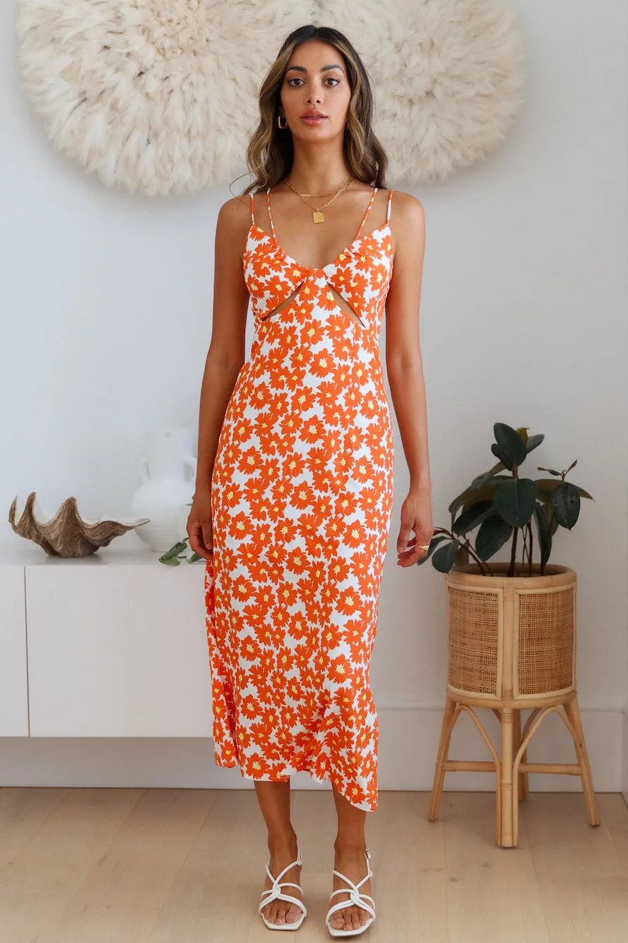 Marmalade Eyes Midi Dress Orange sold by Hello Molly product image thumbnail 3