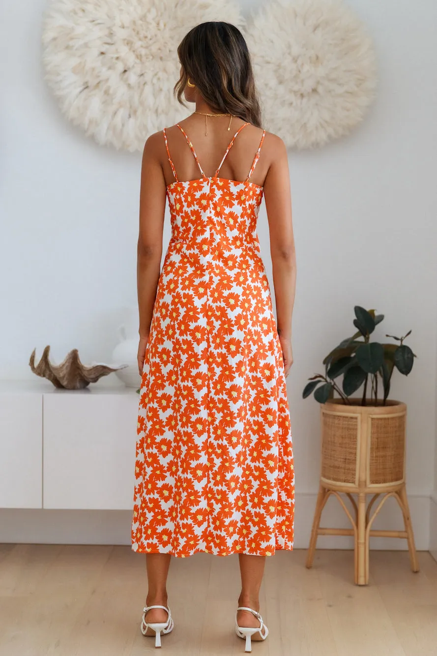 Marmalade Eyes Midi Dress Orange sold by Hello Molly product image thumbnail 5