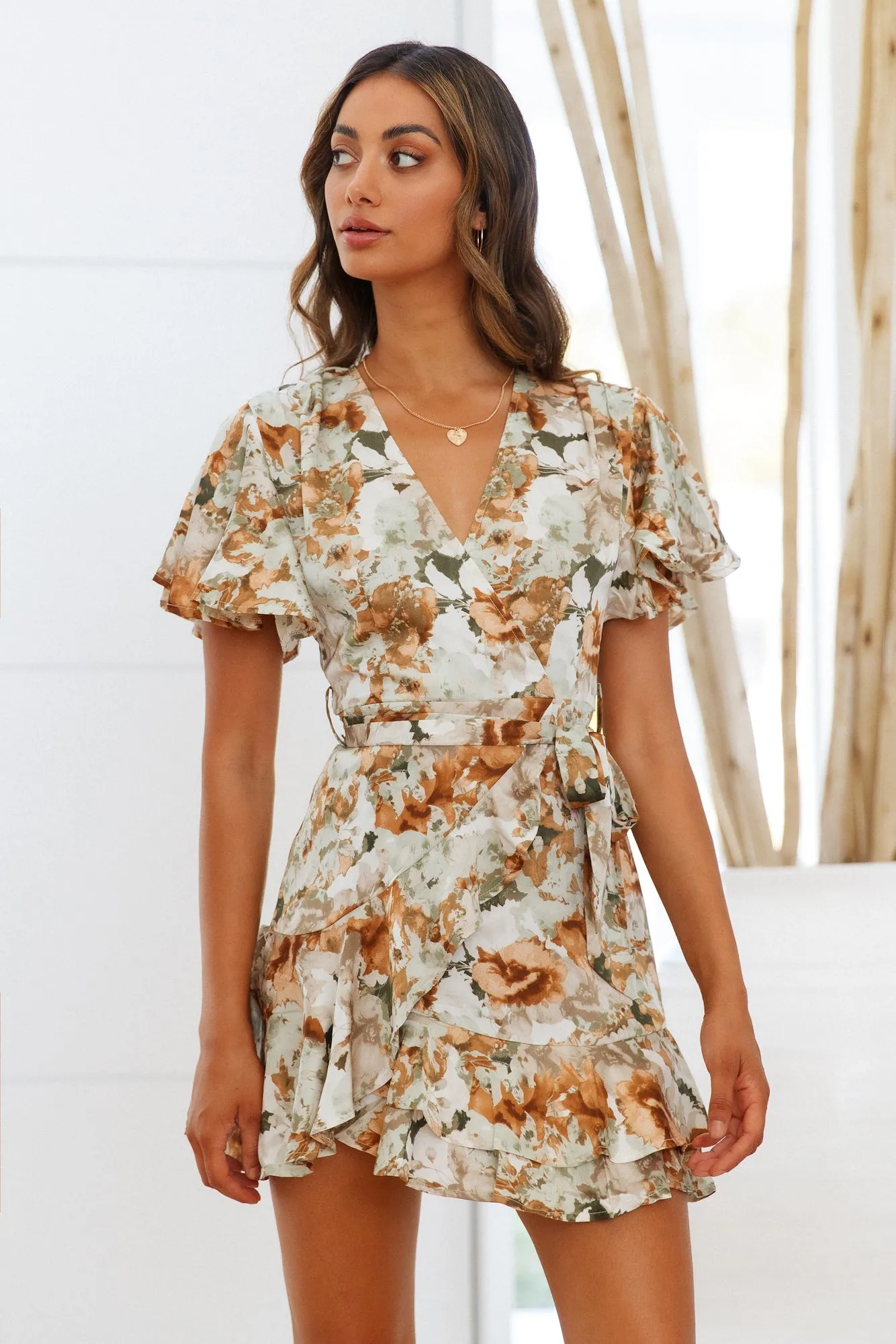 Sweetness Of Mine Dress Sage sold by Hello Molly product image thumbnail 3