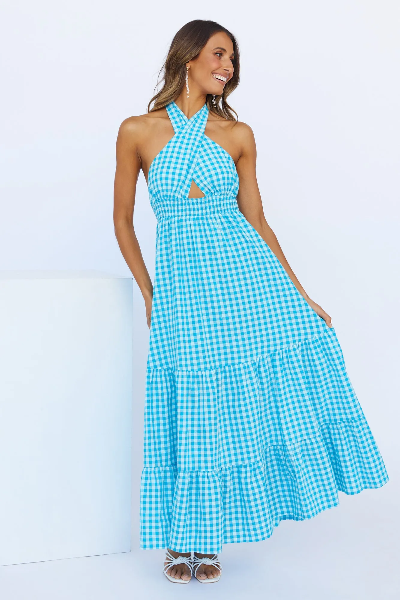 Important Piece Maxi Dress Blue sold by Hello Molly product image thumbnail 4