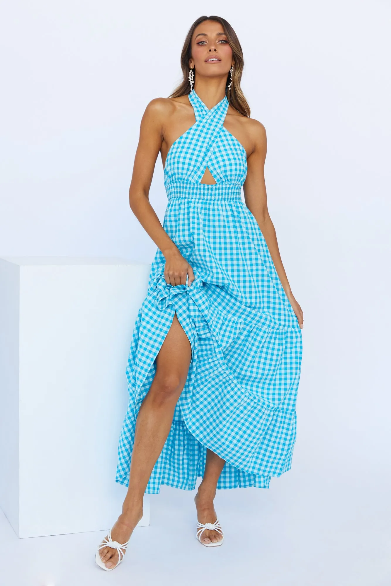 Important Piece Maxi Dress Blue sold by Hello Molly product image thumbnail 2