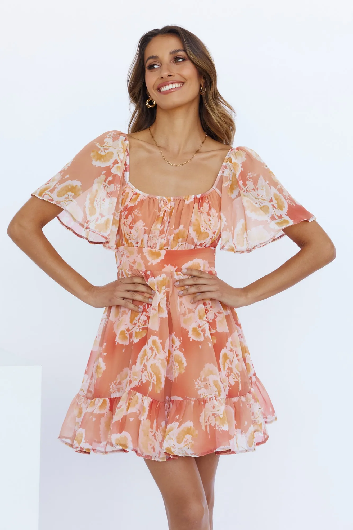 Painting The Town Dress Orange sold by Hello Molly product image thumbnail 4