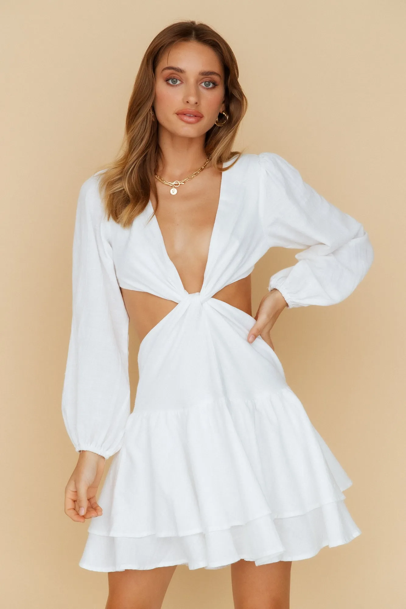 HELLO MOLLY Loving Visions Dress White sold by Hello Molly product image thumbnail 5