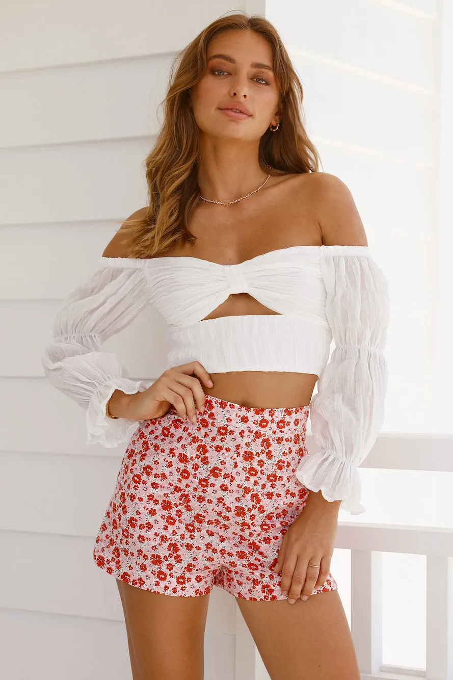 HELLO MOLLY Care To Ask Shorts Pink sold by Hello Molly product image thumbnail 2