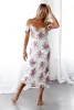HELLO MOLLY Sunset At Dawn Midi Dress Cream sold by Hello Molly