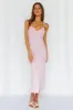 Sunbathing Sunflower Midi Dresses Pink sold by Hello Molly