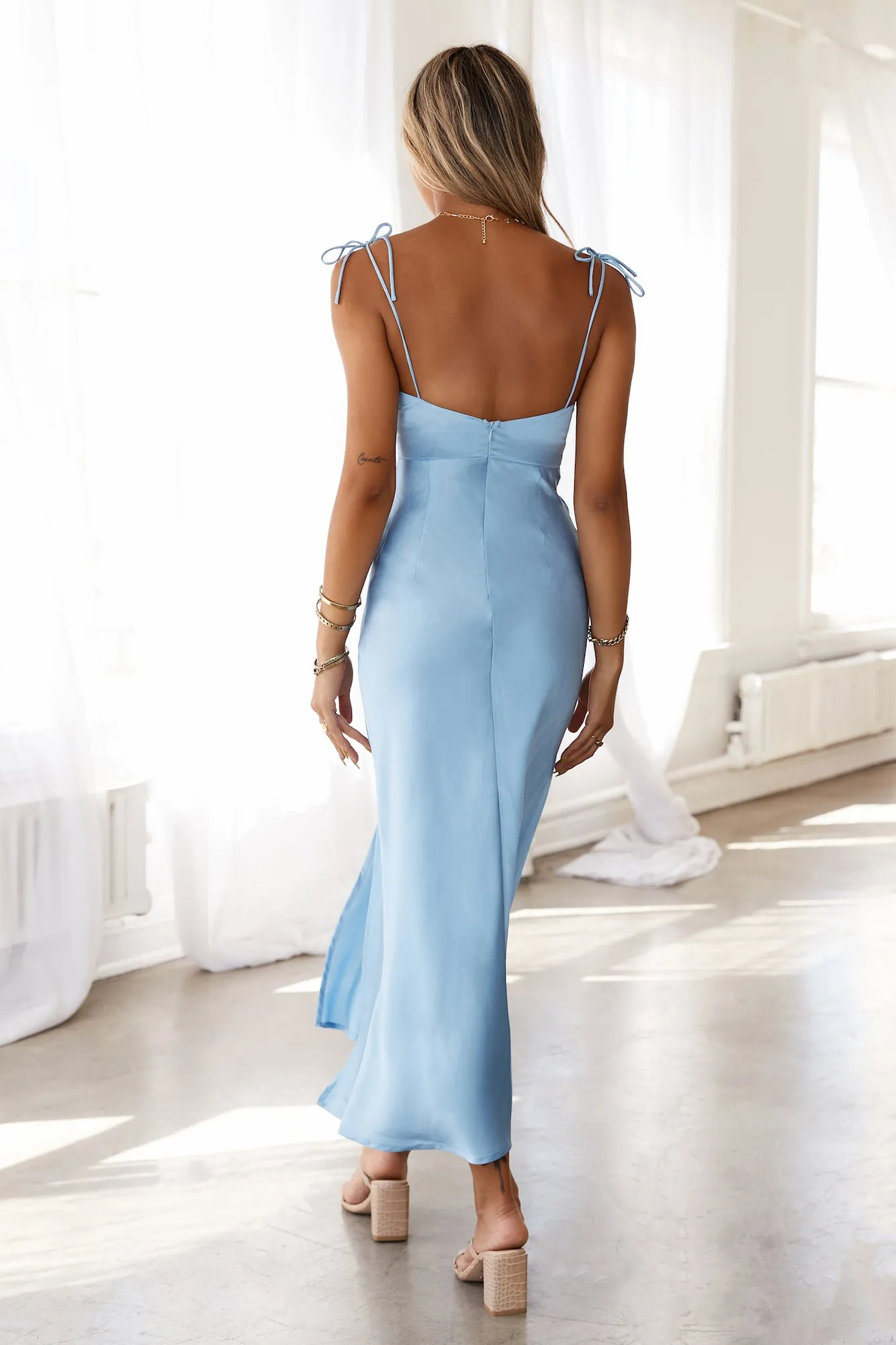 HELLO MOLLY Stay Pressed Maxi Dress Blue sold by Hello Molly product image thumbnail 5