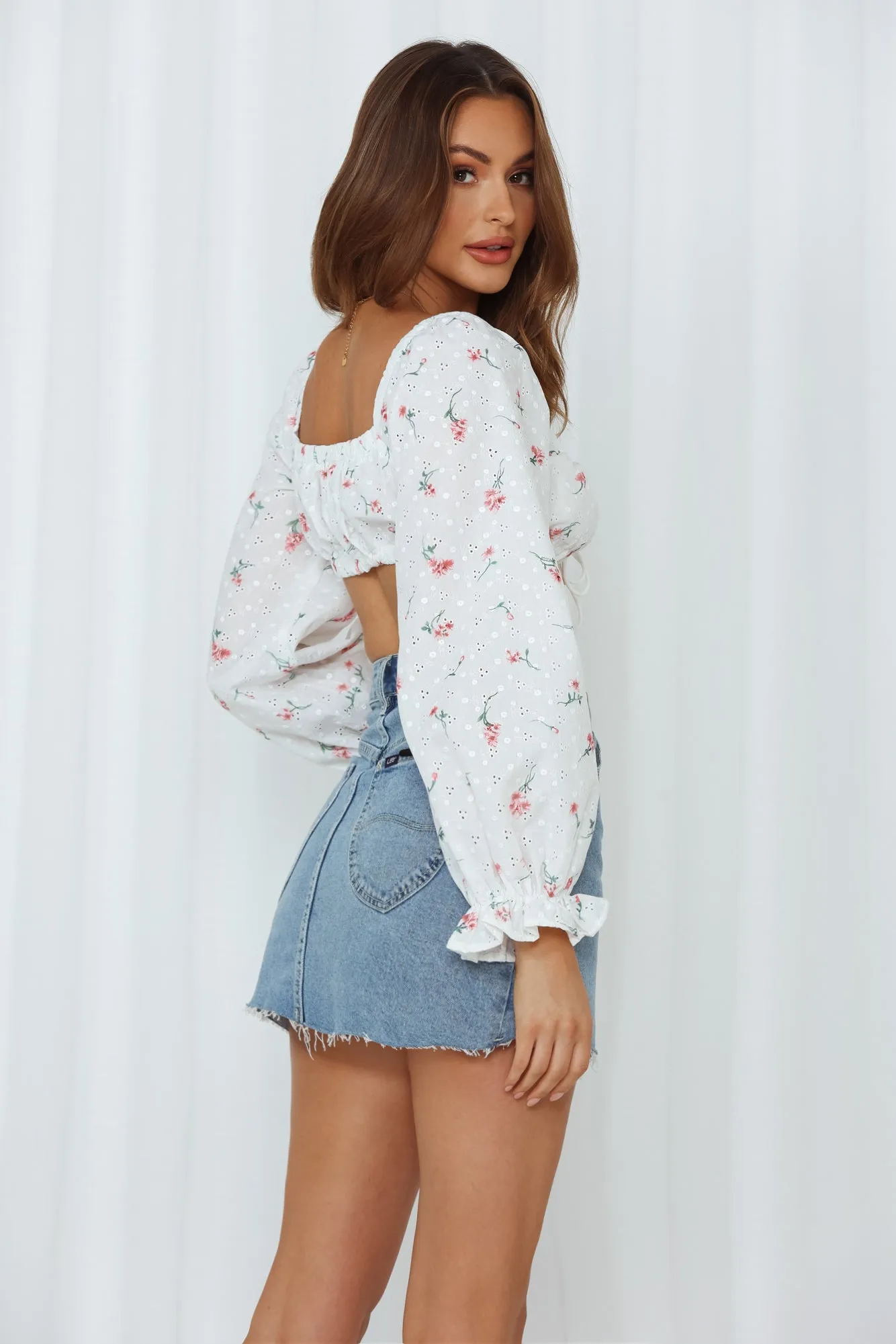 Where Art Thou Crop Top Pink sold by Hello Molly product image thumbnail 4