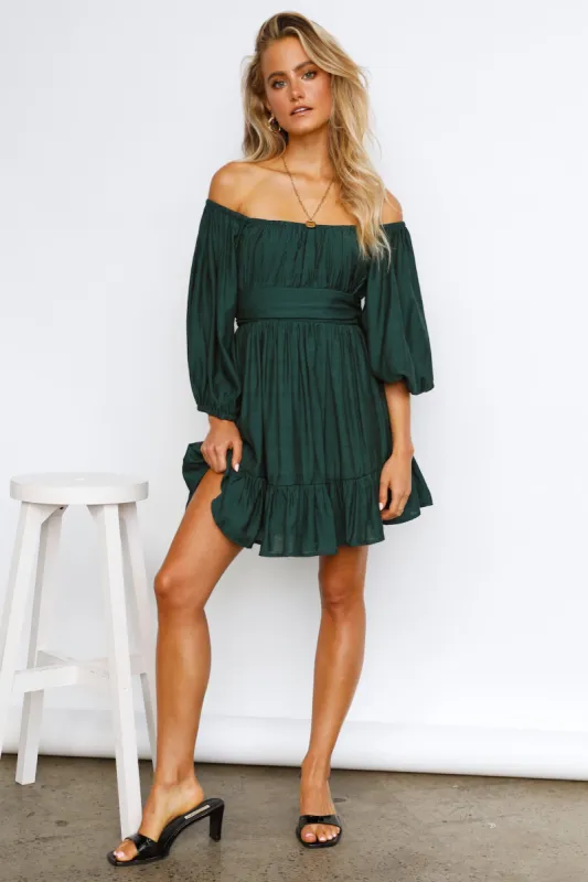 Composed Moment Dress Forest Green sold by Hello Molly