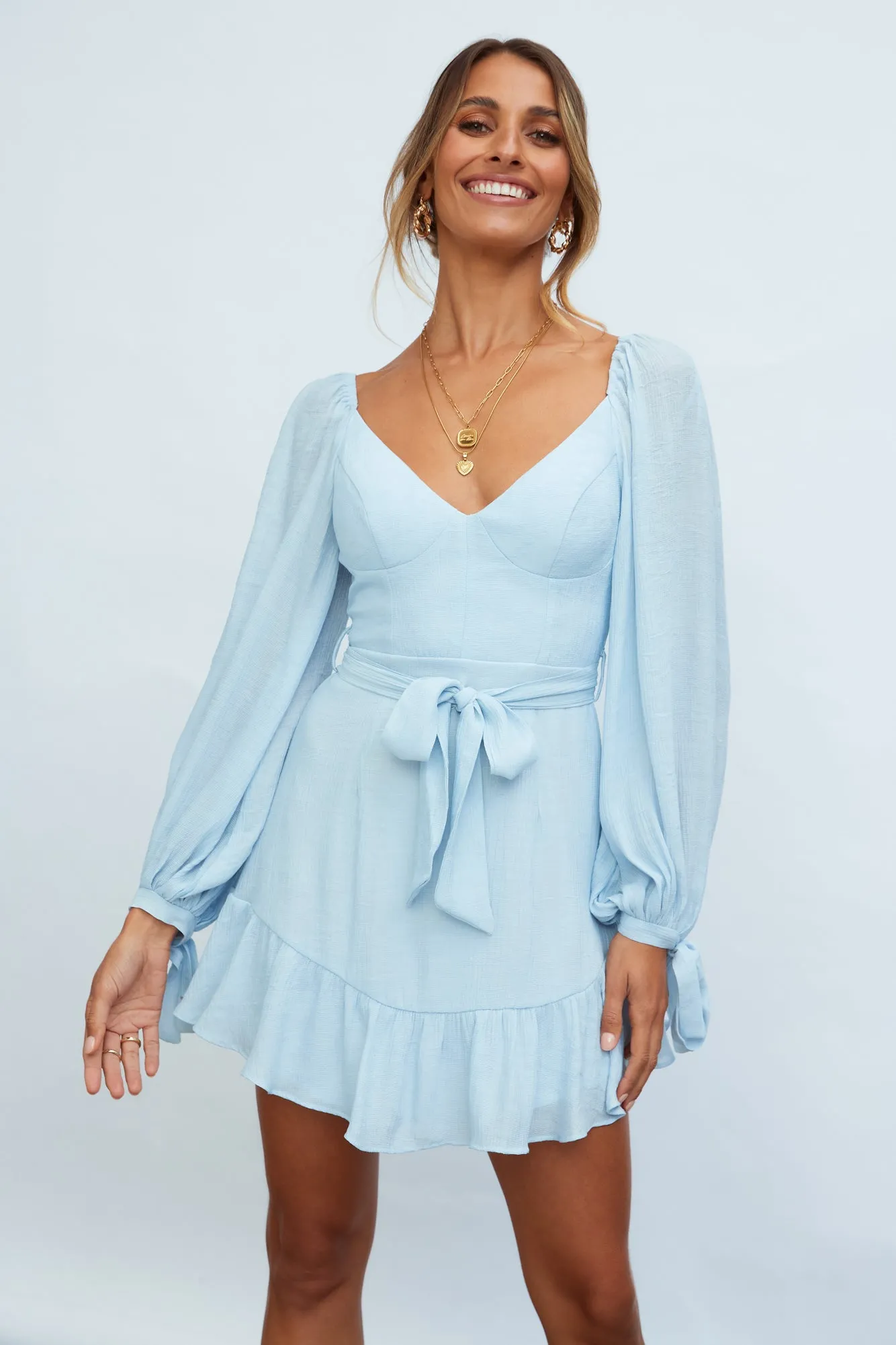 Macey Dress Steel Blue sold by Hello Molly product image thumbnail 3