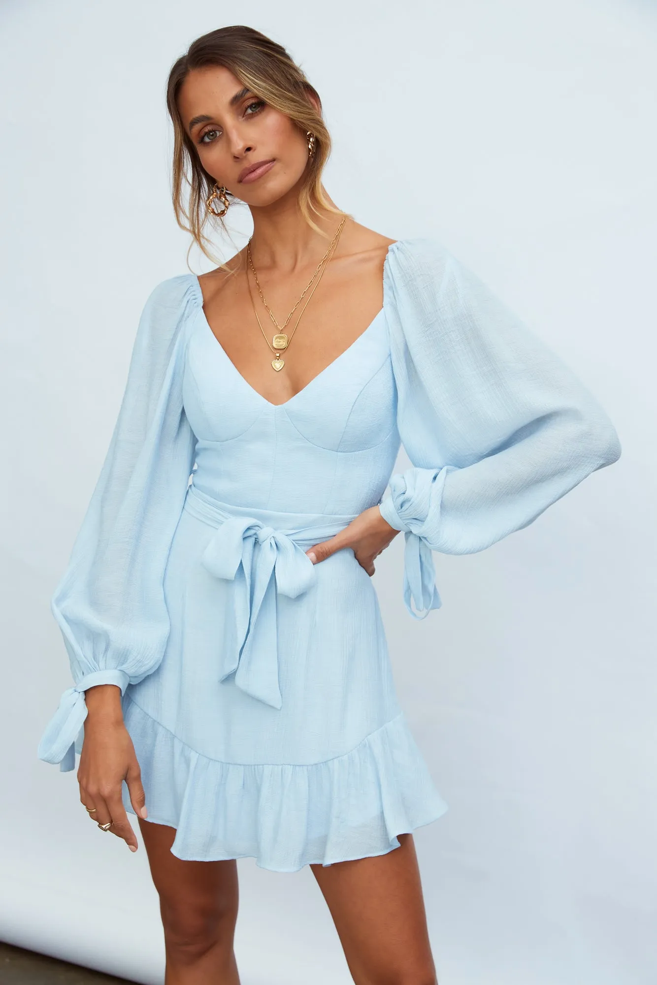 Macey Dress Steel Blue sold by Hello Molly product image thumbnail 5